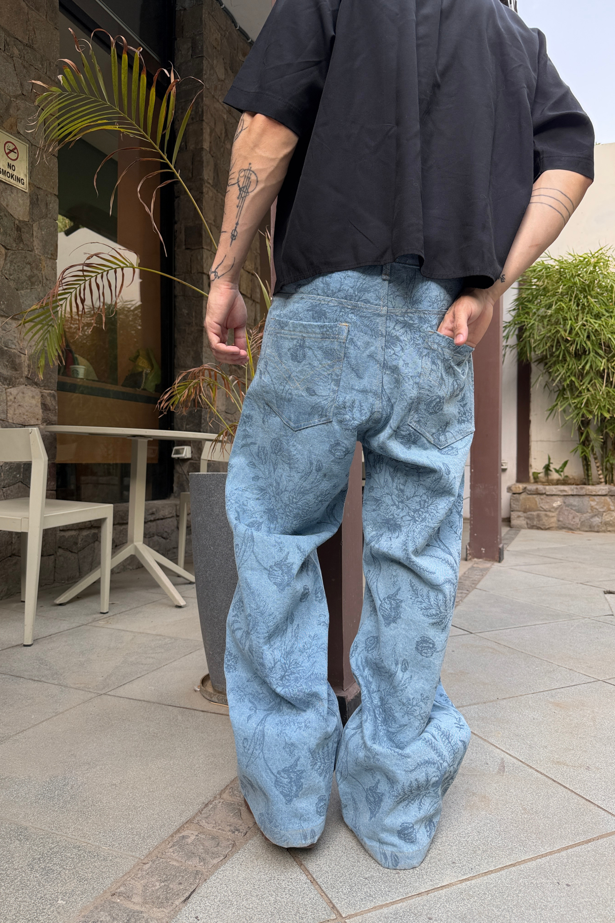 Floral Flow Denim