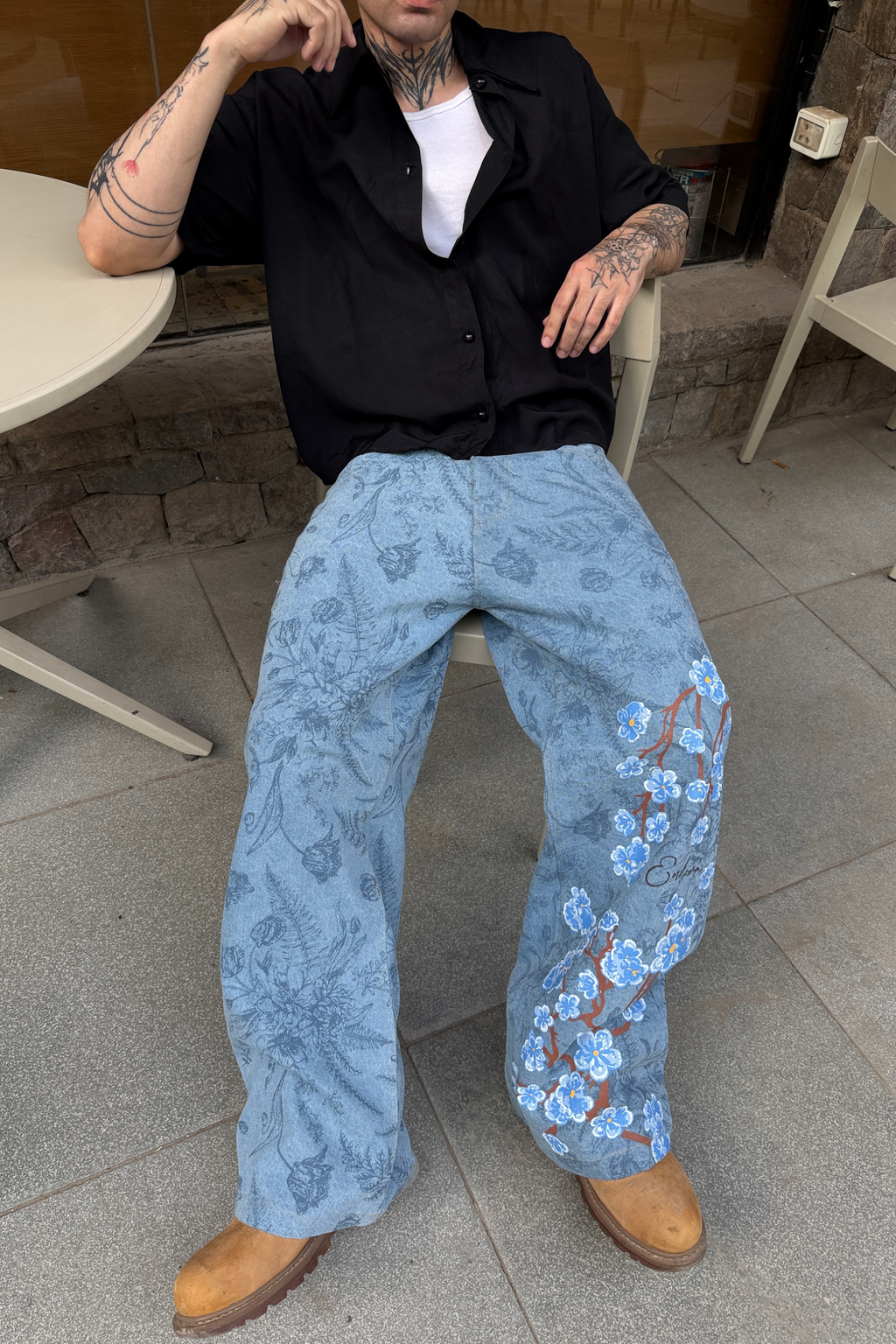 Floral Flow Denim