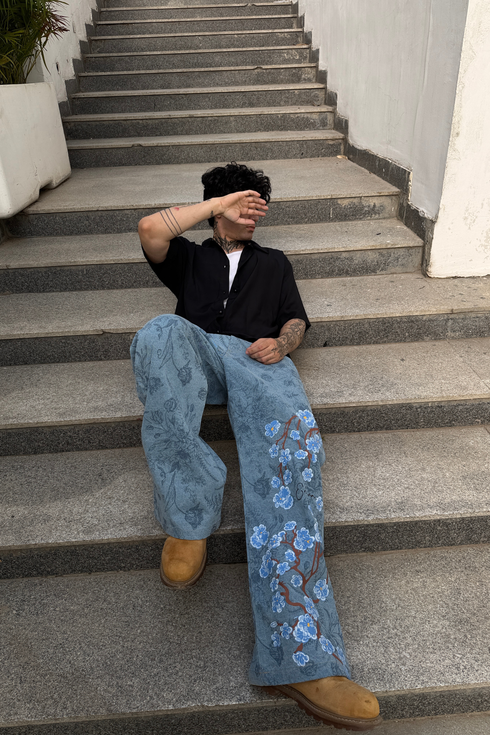 Floral Flow Denim