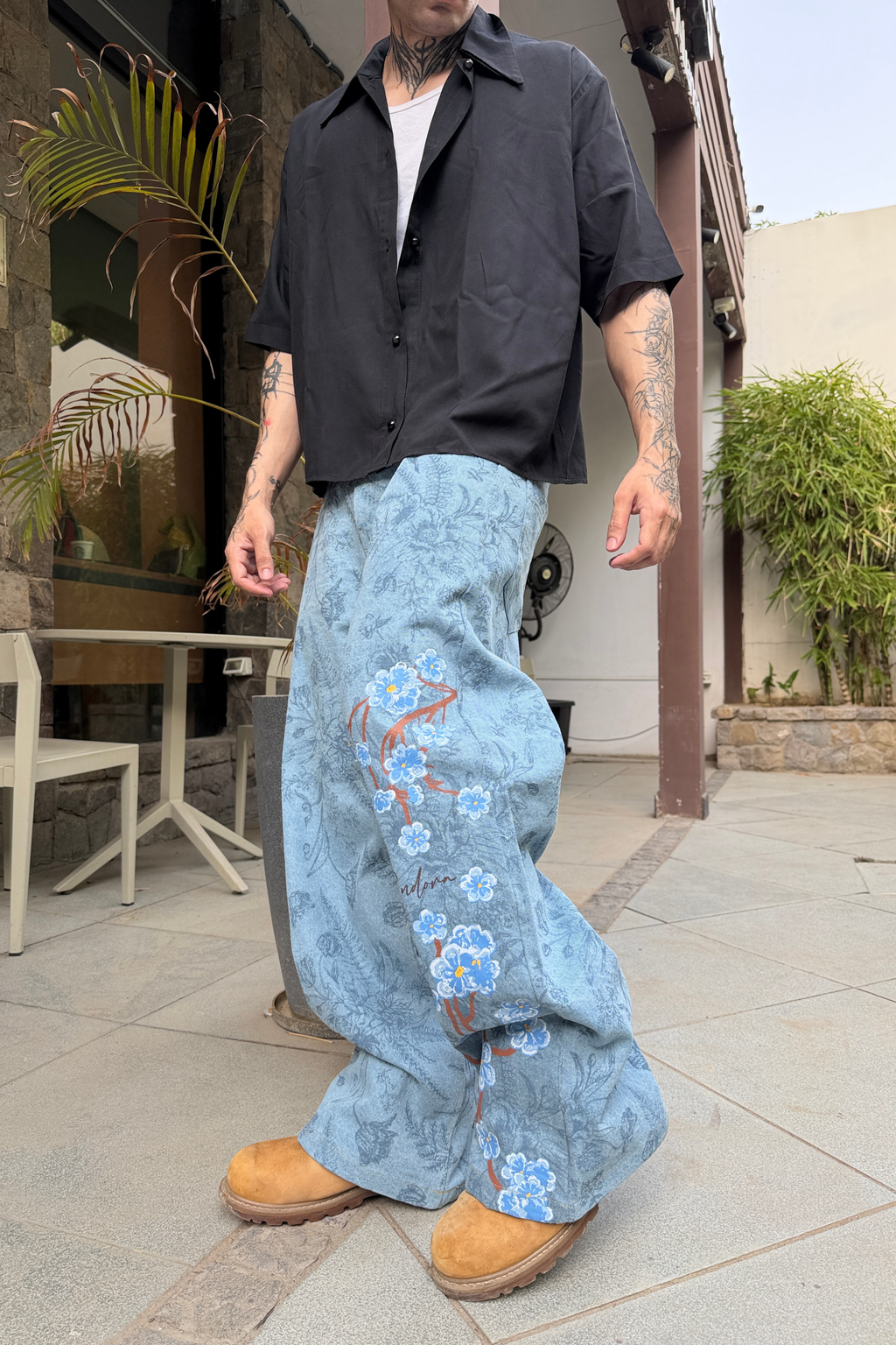 Floral Flow Denim