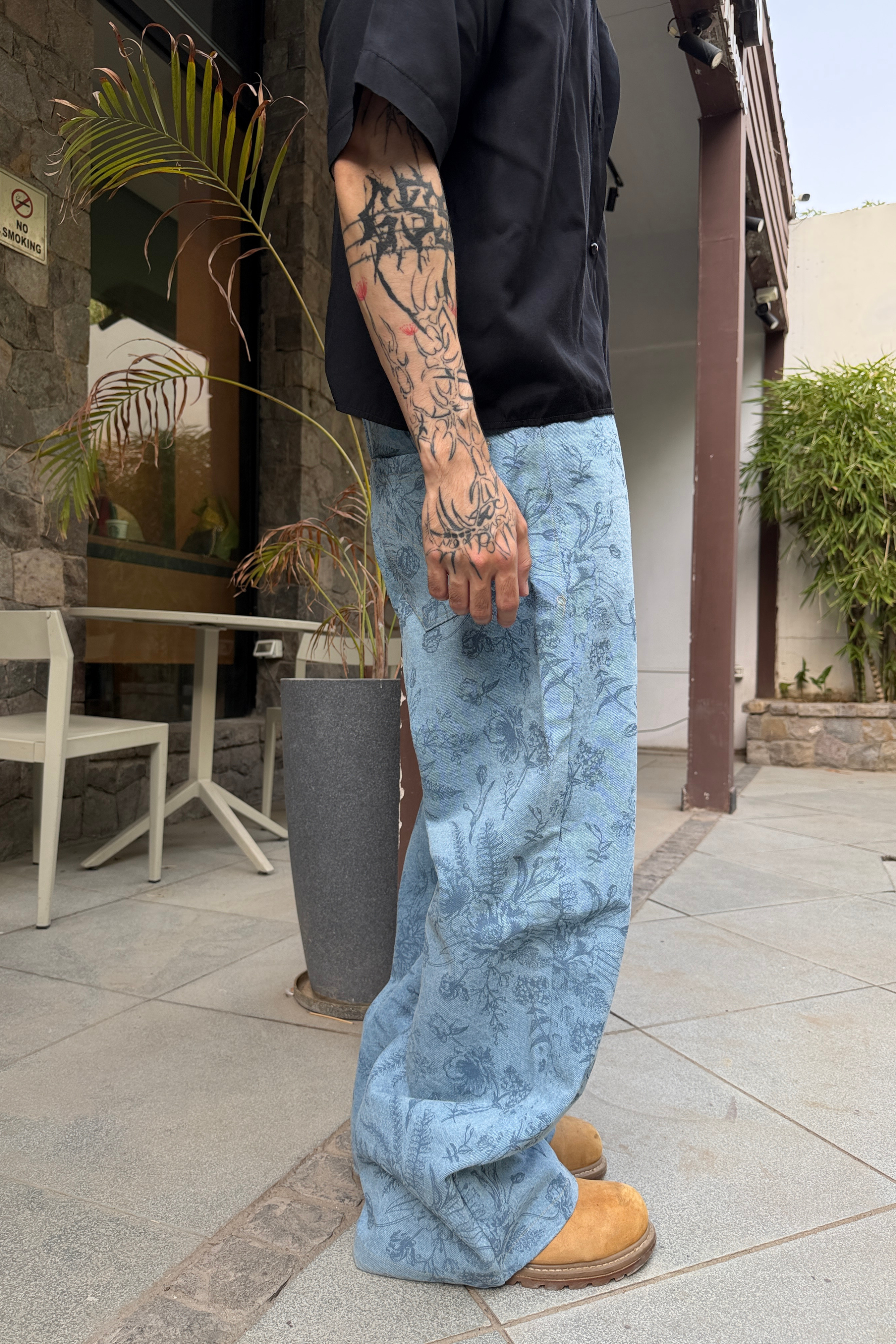Floral Flow Denim