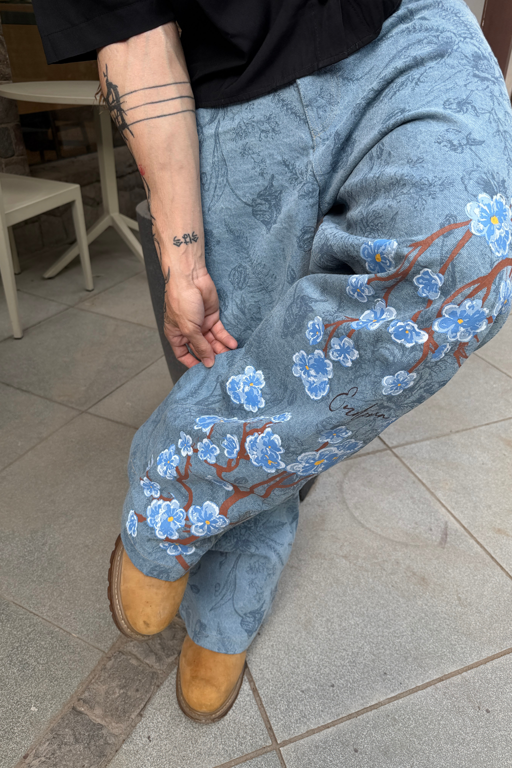 Floral Flow Denim