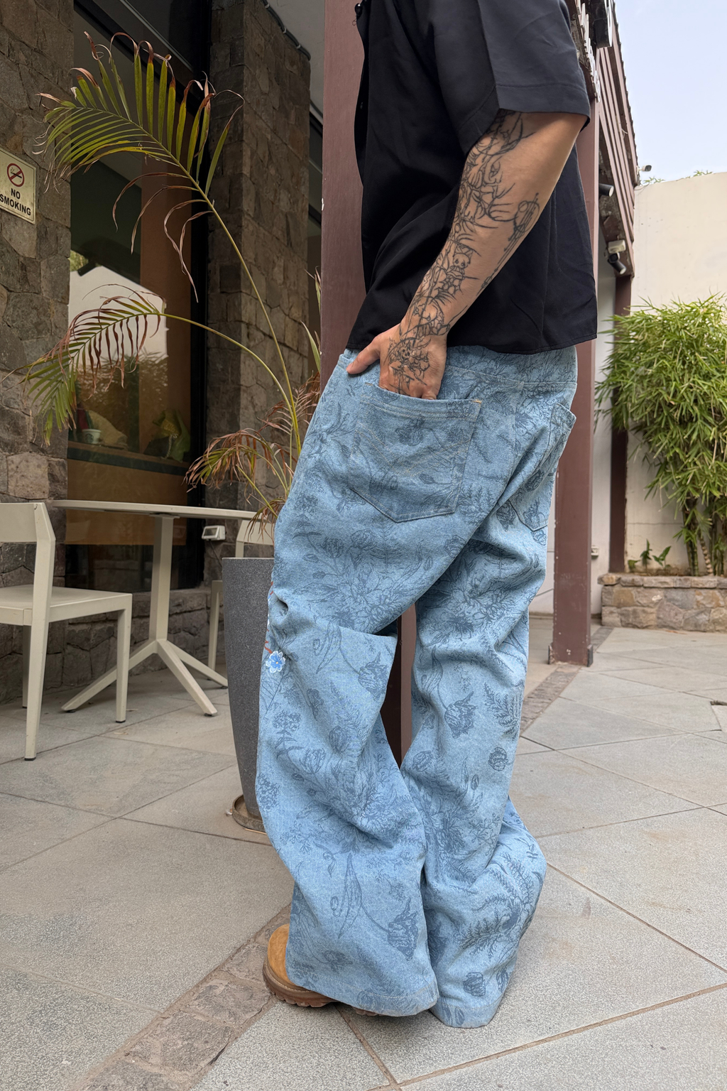 Floral Flow Denim
